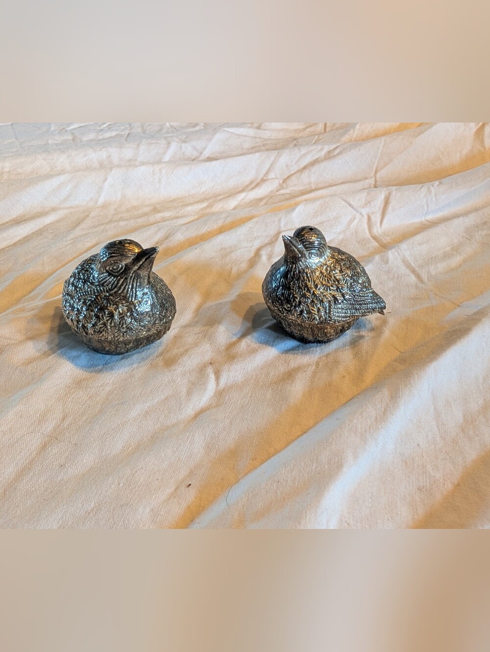 2/30$ Vintage Silver Bird salt and pepper shakers